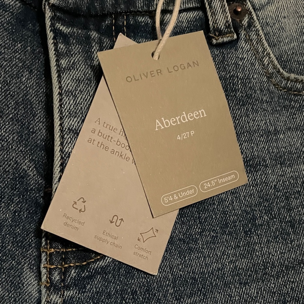 Stylish Women's Straight Leg Jeans in Light Blue - Picture 4 of 4